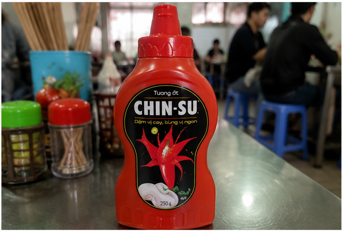 잊을 수 없는 한 방! - 식탁 위 CHIN-SU 소스를 넣으면 그나마 먹을만해졌던 그 때의 추억입니다.